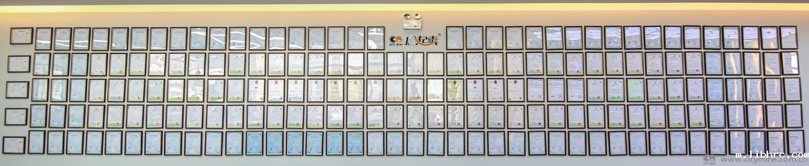 米兰体育app链接失败公司知识产权展示墙